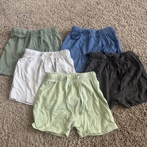 H&M Organic Cotton Shorts in Light Green